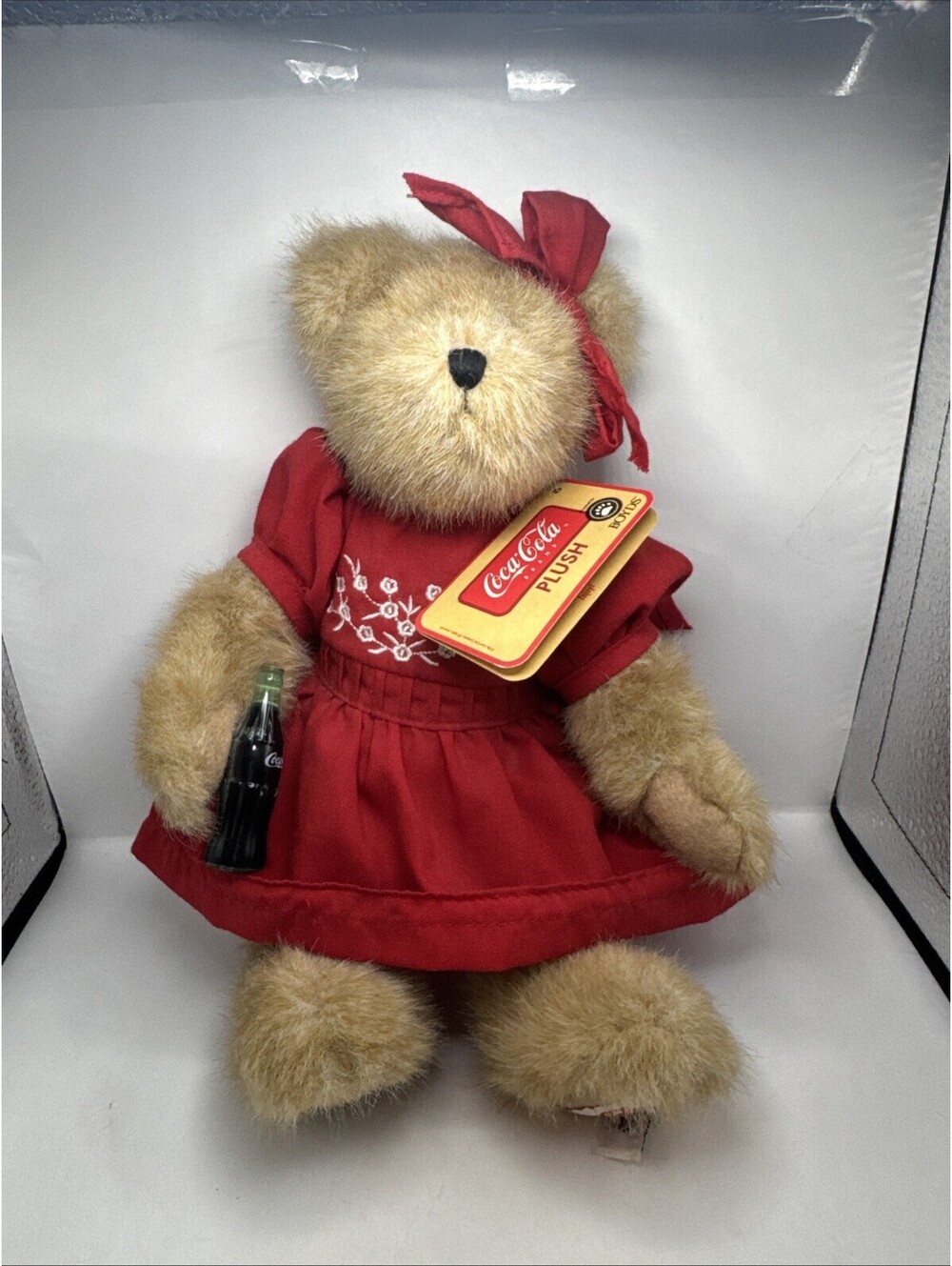 COCA-COLA BOYD'S PLUSH TEDDY BEAR~Red Dress with Coke Bottle